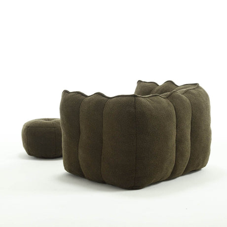 Soft Chenille Bean Bag Chair with Foam - Calmora - Sleep Galleria
