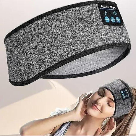 Sleep Centre Sleep Band, Headband Headphones, Sleep ASMR, Sleep Headphones Adjustable, Sleeping Headphones Comfortable Headband with Thin Speaker Microphone, ASMR Headphones, on Earon Ear