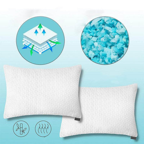 Slow Rebound Bamboo Fiber Memory Pillow - Vevor - Sleep Galleria