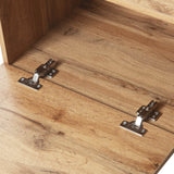 Modern Natural Wood MDF TV Stand Console - Sleep Galleria
