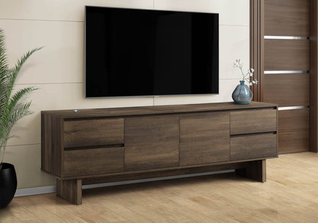 72-Inch Transitional Solid Wood Media Console Stand - Sleep Galleria