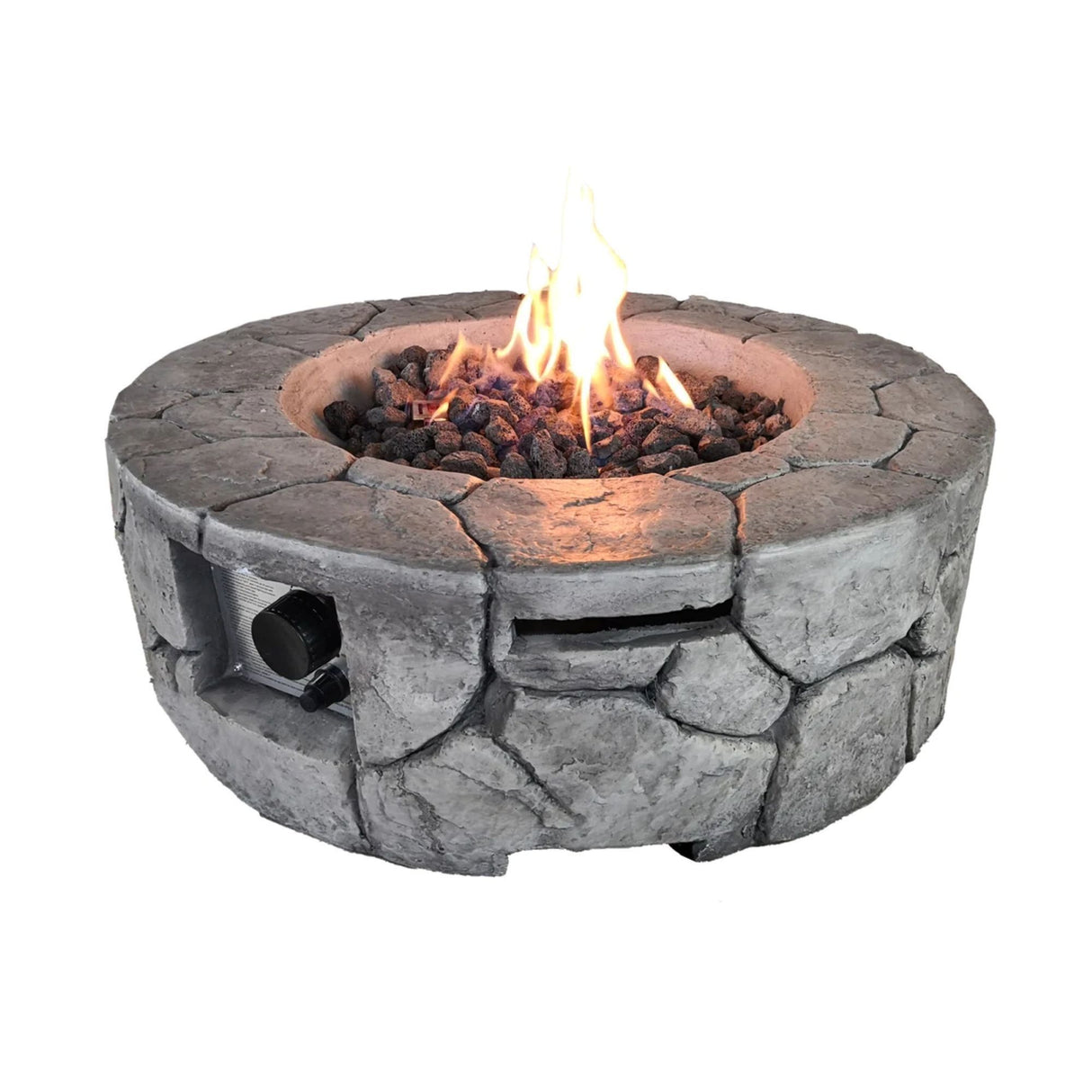 Outdoor Fiber Reinforced Concrete Propane Fire Pit