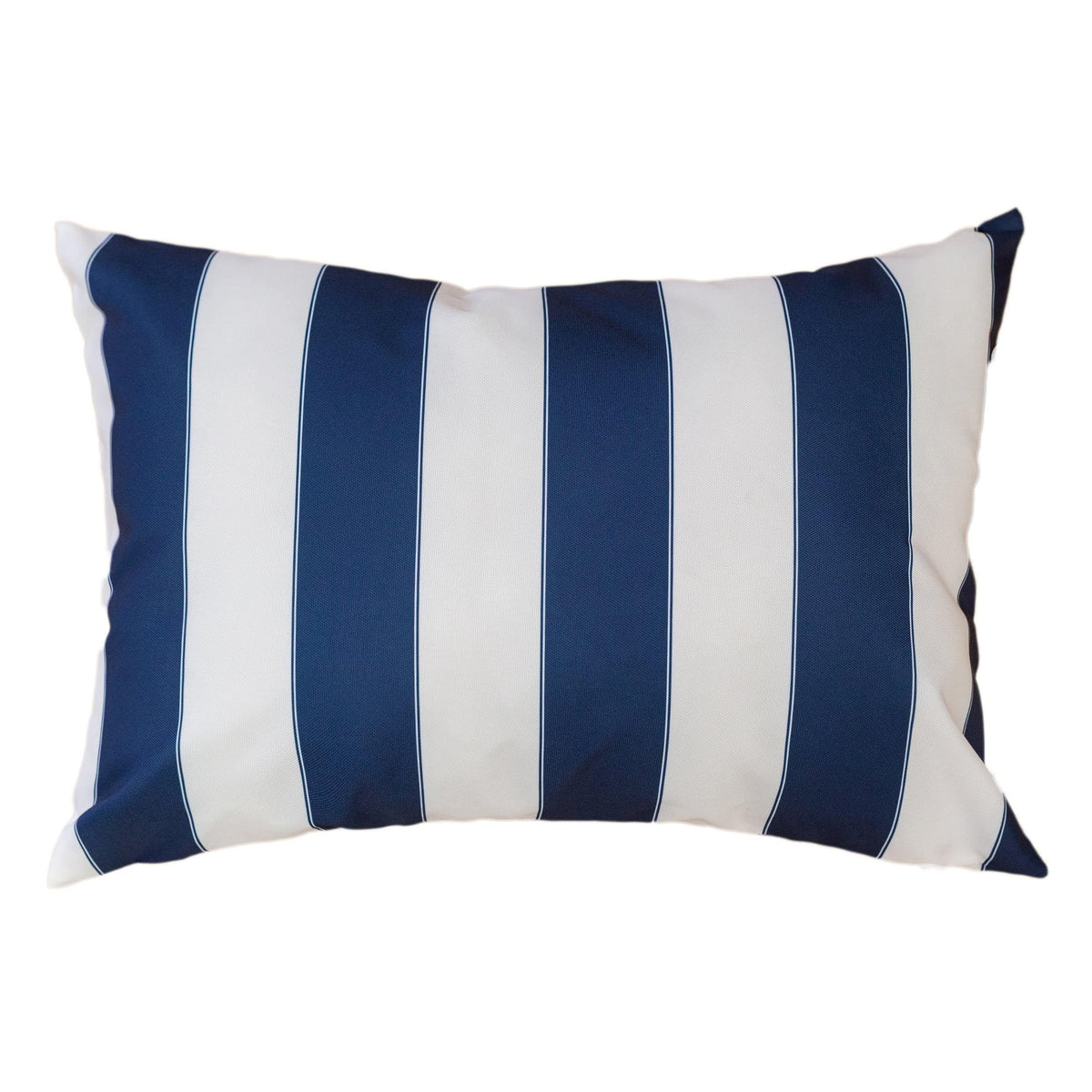 Weather Resistant Navy Polyester Indoor Outdoor Pillow 14x20