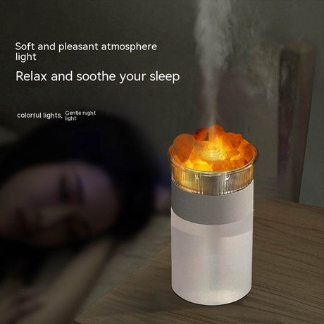USB Aromatherapy Diffuser with Himalayan Salt Night Light - Calmora - Sleep Galleria