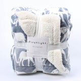 Double Thickened Imitation Lambskin Plush Polyester Blanket - Sleep Galleria