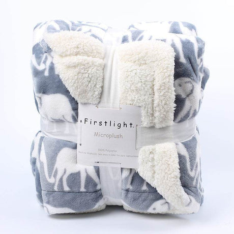 Double Thickened Imitation Lambskin Plush Polyester Blanket - Calmora - Sleep Galleria
