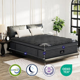【Live Exclusive】Fansace 10/12/14/16 Inch Deluxe Hybrid Mattress，Spring Mattress in a Box, Medium Firm Mattresses with Gel Memory Foam & Pocket Springs, Extra Edge Support Mattress Latex Mattress Gel Memory Foam Queenking Mattress