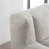 Fluffy Velvet Bean Bag Chair With Ottoman - Sleep Galleria