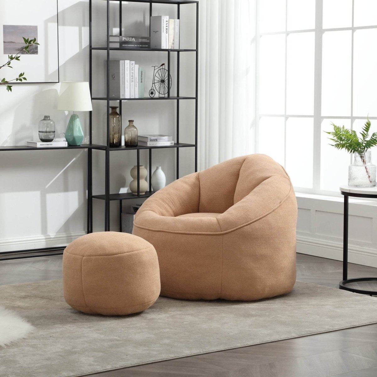 Microfiber Foam Filled Bean Bag Chair - Sleep Galleria