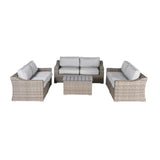 7-Piece Fully Assembled Weather-Resistant Wicker Patio Sofa Set