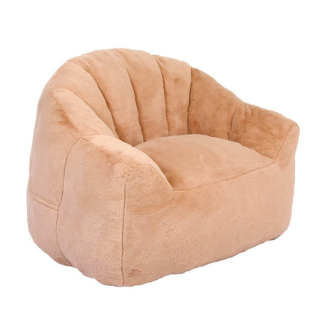 High - Density Foam Faux Fur Beanbag Chair - Calmora - Sleep Galleria
