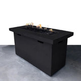 Modern Charcoal Fiber Reinforced Concrete Propane Fire Pit Table