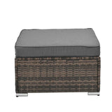 4-Piece Brown PE Rattan Outdoor Patio Furniture Set - Sleep Galleria