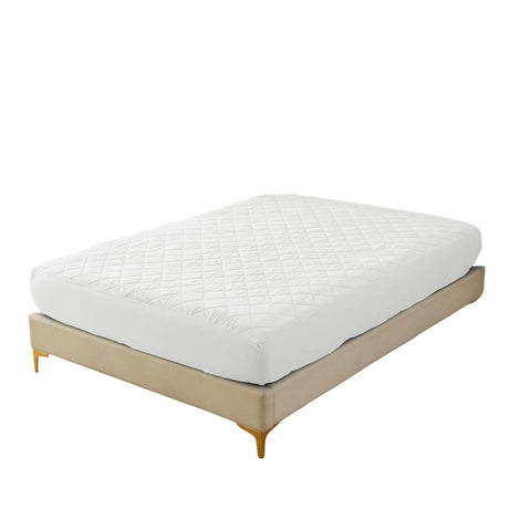 Waterproof Cotton Diamond Grid Mattress Protector Queen - Sleep Galleria