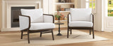 Set of 2 Sherpa Fabric Upholstered Accent Chairs - Sleep Galleria
