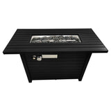 Modern Stainless Steel Outdoor Fire Pit Table With Adjustable Flame