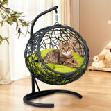 Indoor Green Cat Swing Bed With Stand And Cushion