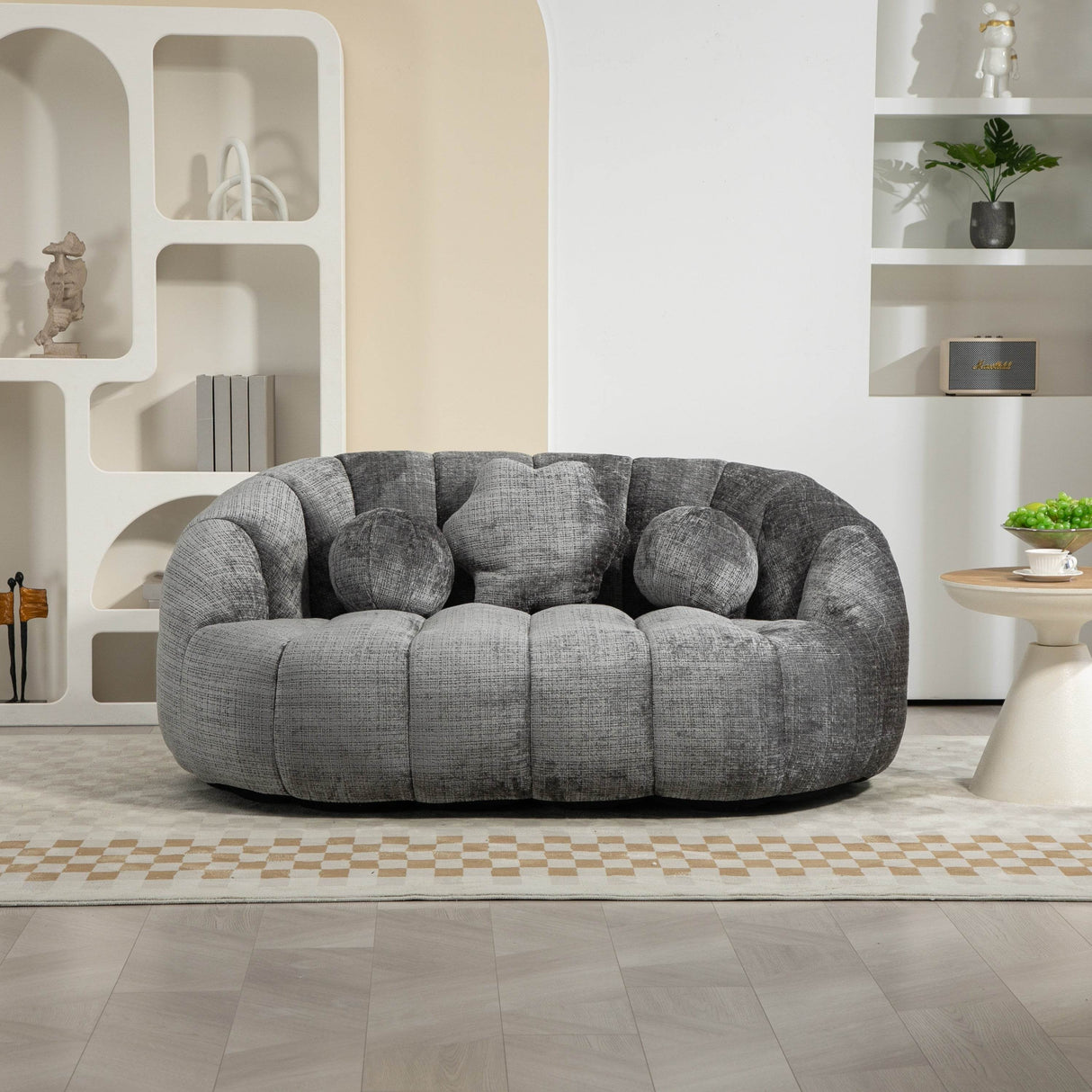 High Density Foam Chenille Bean Bag Lounge Chair - Sleep Galleria
