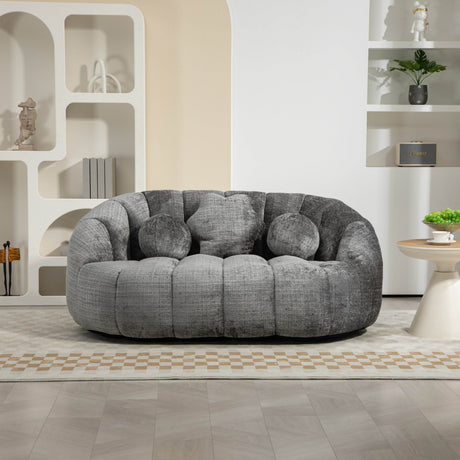 High Density Foam Chenille Bean Bag Lounge Chair - Sleep Galleria