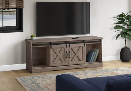 Modern Farmhouse 60-Inch TV Stand With Storage Cabinet - Sleep Galleria