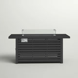 Outdoor Steel Propane Adjustable Flame Fire Pit Table