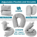 Comfort Travel Pillow Memory Foam Neck Pillow with Breathable Eye Mask Ear Plugs