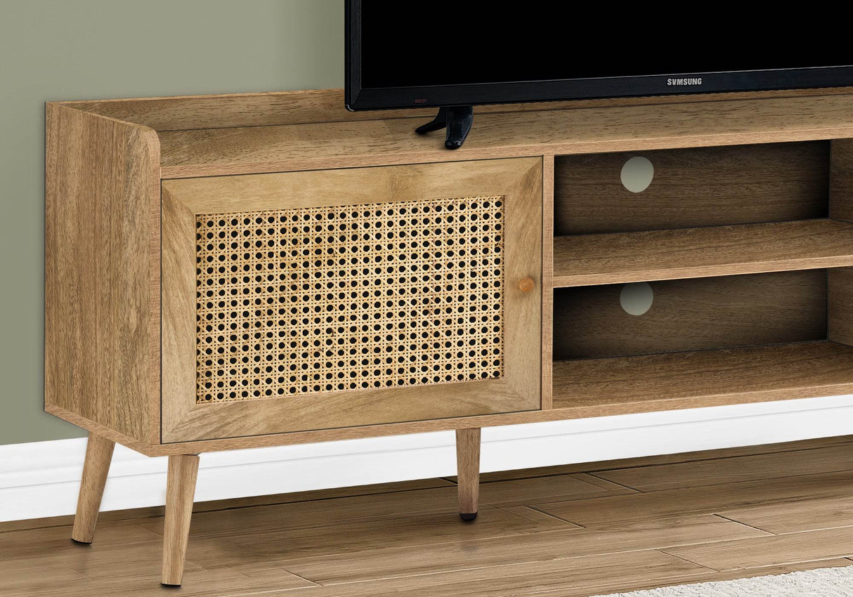 72-Inch Transitional Walnut Laminate TV Stand Console - Sleep Galleria