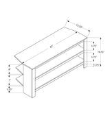 42-Inch Grey Laminate Media Console TV Stand - Sleep Galleria
