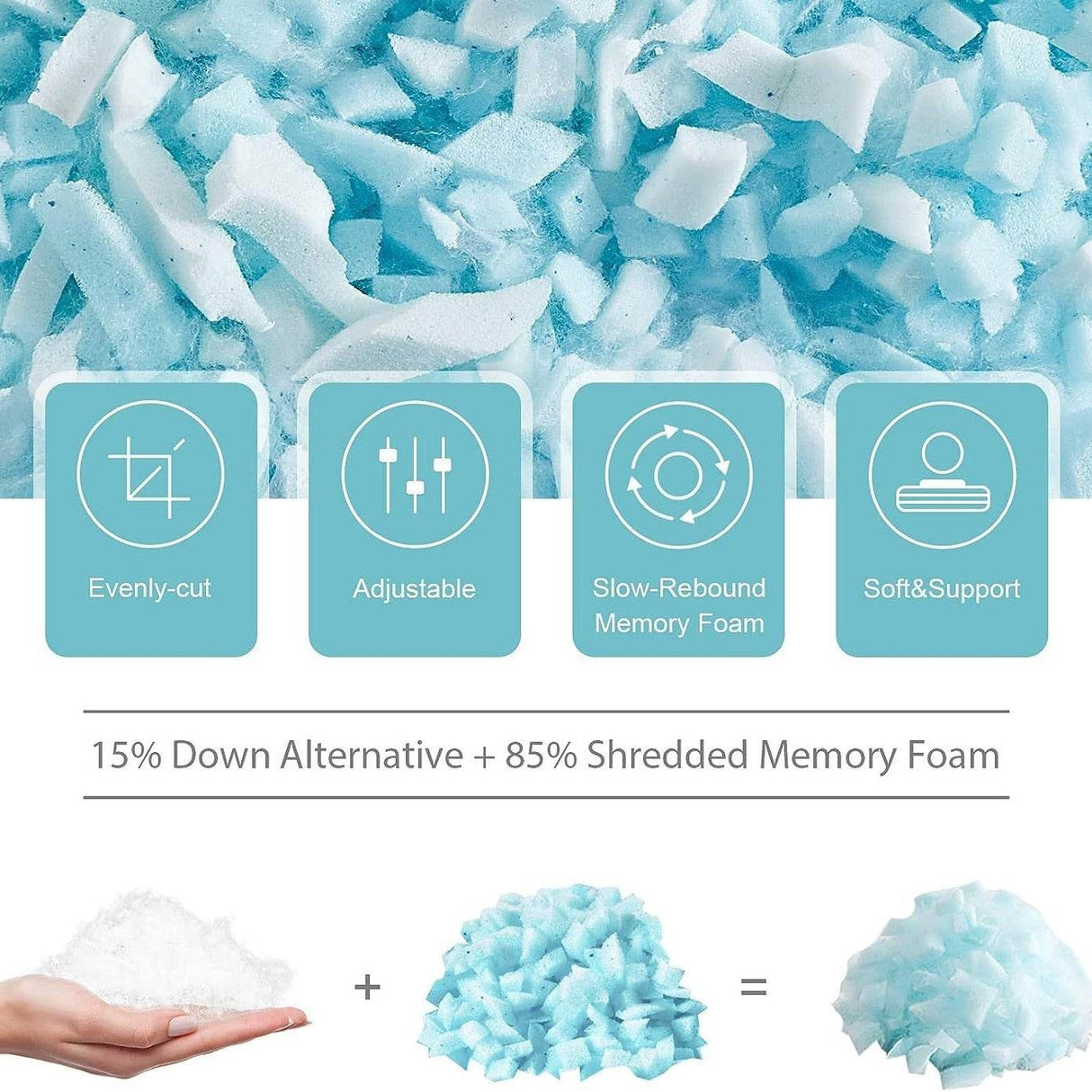 Cooling Memory Foam Cervical Pillow for Adults - Sleep Galleria