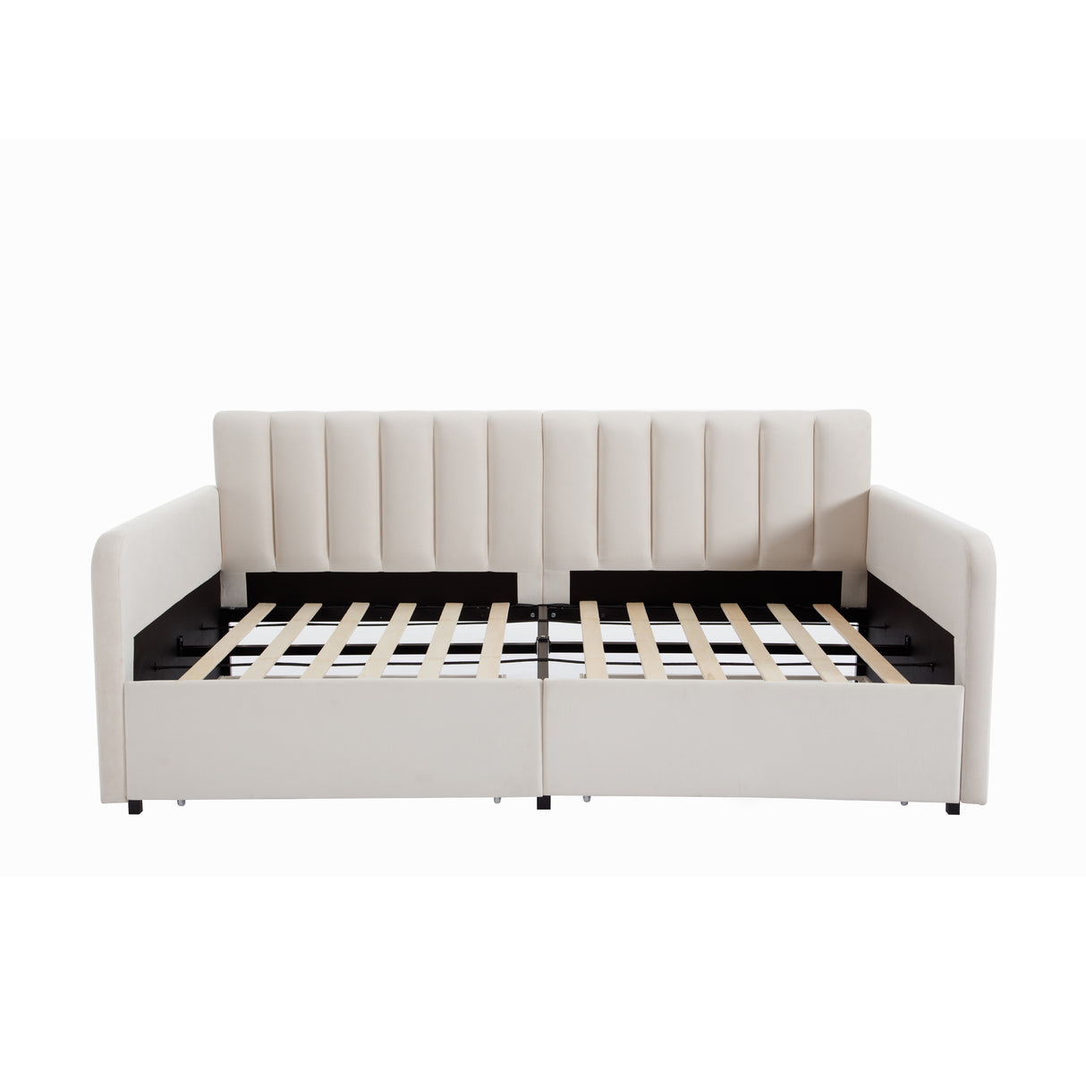 Twin Upholstered Daybed With Dust-Proof Storage Drawers