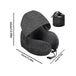 Travel U-Shaped Pillow Memory Foam Hooded Neck Pillow with Storage Bag Portable Sleeping Pillows for Car Office Aircraft Siesta