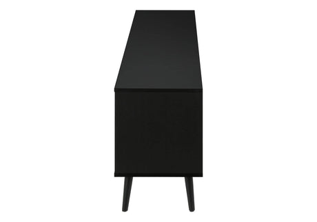 72-Inch Contemporary Brown And Black TV Stand Console - Sleep Galleria