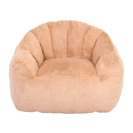 High - Density Foam Faux Fur Beanbag Chair - Calmora - Sleep Galleria