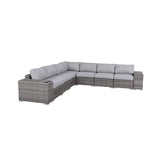 Minnesota 9-Piece Ultra-Soft Plush Wicker Sectional Sofa Set