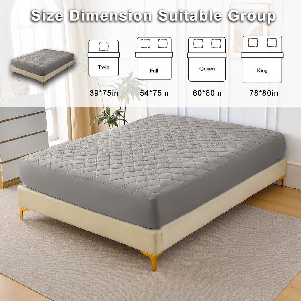Ultrasonic Waterproof Cotton Mattress Protector Queen - Sleep Galleria