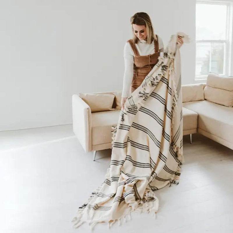 Henley Turkish Cotton Throw Blanket