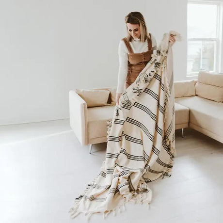 Henley Turkish Cotton Throw Blanket