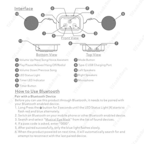 Bluetooth White Noise Sleep Mask With Ice Silk - Calmora - Sleep Galleria