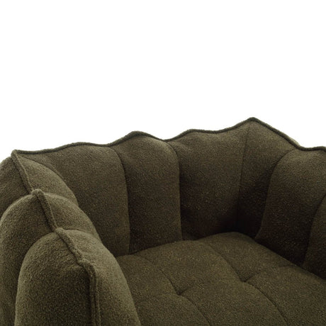 Soft Chenille Bean Bag Chair with Foam - Calmora - Sleep Galleria