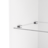 High Gloss White MDF TV Stand With LED Lights - Sleep Galleria