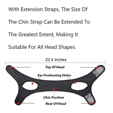 Viral anti Snoring Chin Strap Sleep Apnea Snore Stop Belt Snoreless Sleep Jaw Solution