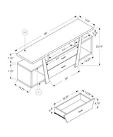 Contemporary Taupe Particle Board TV Stand Console - Sleep Galleria