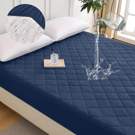 Waterproof Quilted Cotton Fitted Sheet Full Size - Sleep Galleria