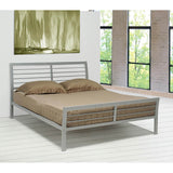 Full Silver Metal Kids Bed Frame