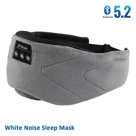 Bluetooth White Noise Sleep Mask With Stereo Sound - Driftwood - Sleep Galleria