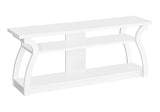 60-Inch White Contemporary Media Console TV Stand - Sleep Galleria