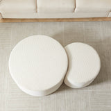 Set of 2 Upholstered Foam Ottoman Coffee Tables - Sleep Galleria