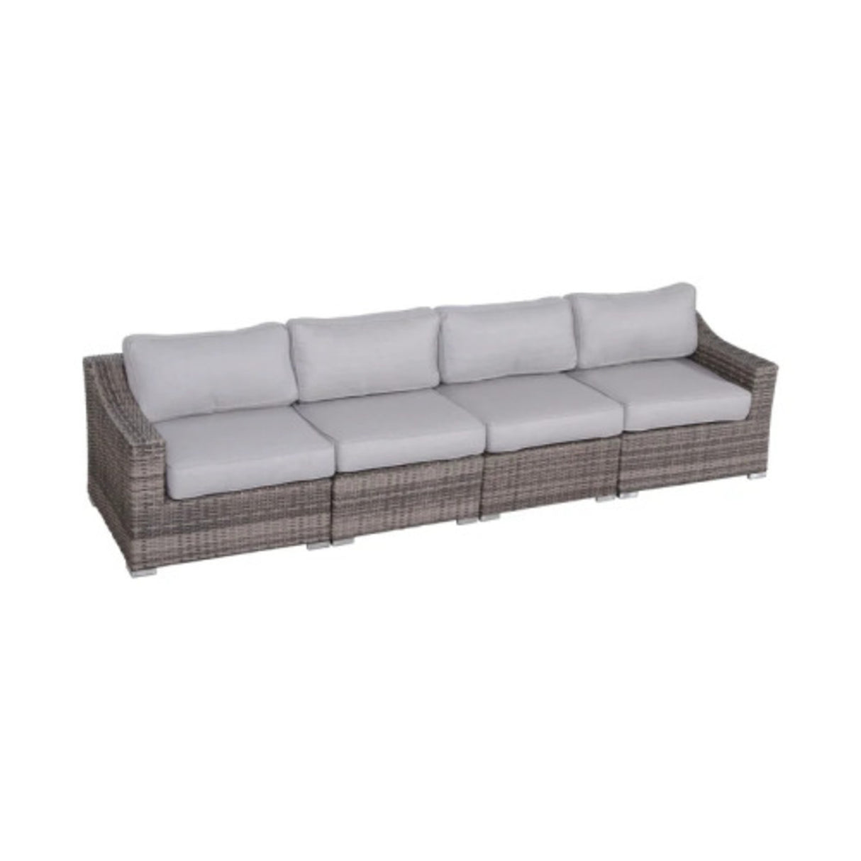 4-Piece Fully Assembled Rattan Wicker Sectional Seating Set