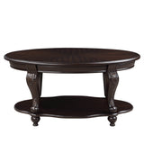 3-Piece Espresso Rubber Wood Coffee Table Set - Sleep Galleria