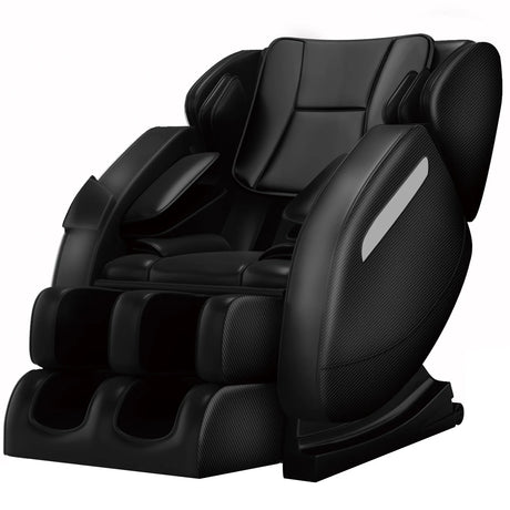 Massage Chair, Full Body Recliner with Zero Gravity Chair, Air Pressure, Bluetooth, Heat and Foot Roller Included, Black